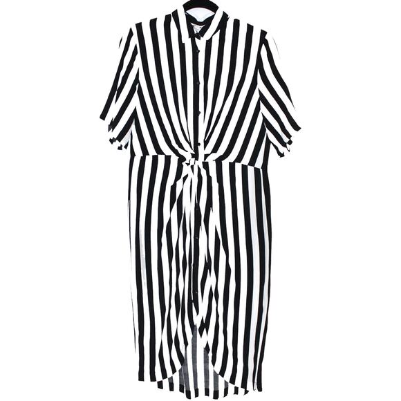 KOTON NWT Stripe Dress Size Medium EU 40 - Picture 1 of 7